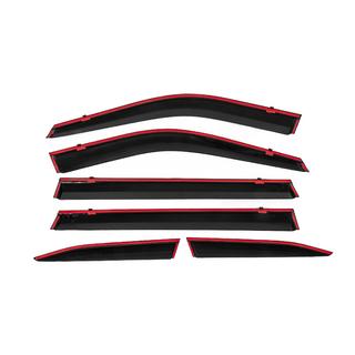 Deflettori finestrini con profilo cromato Niken Luxury (6 pz) foto 4
