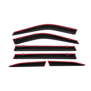 Deflettori finestrini con profilo cromato Niken Luxury (6 pz) foto 4