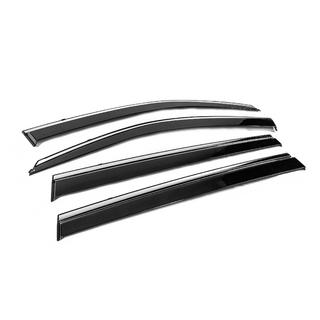 Deflettori Finestrini con Modanatura Cromata Niken Luxury (4 pz) foto 3