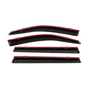 Deflettori Finestrini con Modanatura Cromata Niken Luxury (4 pz) foto 4