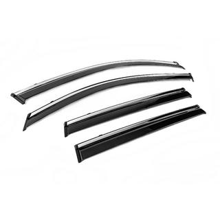 Deflettori Finestrini con Modanatura Cromata Niken Luxury (4 pz) foto 3