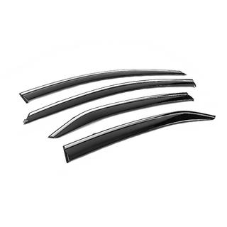 Deflettori Finestrini con Modanatura Cromata Niken Luxury (4 pz) Toyota Corolla 2013-2019 foto 4