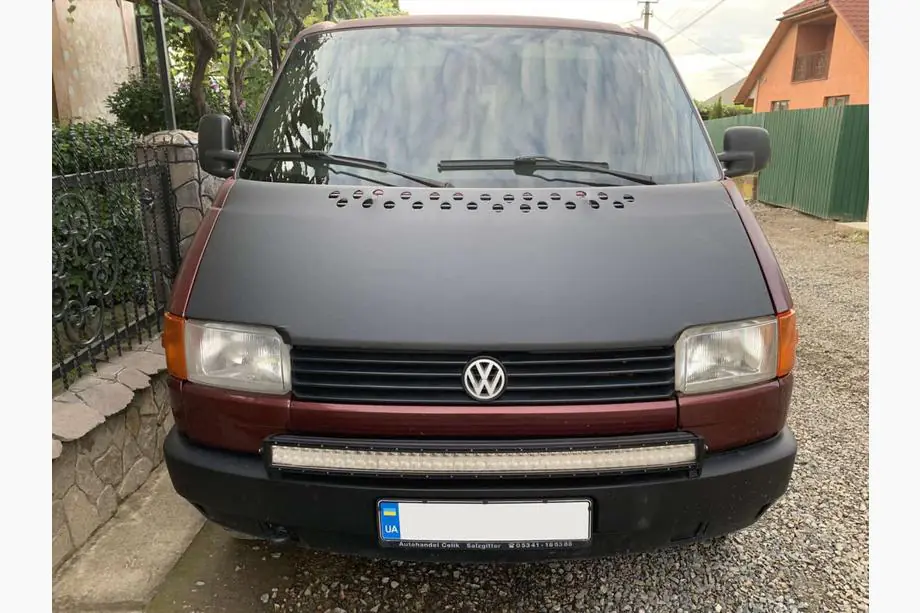 Volkswagen T4 Transporter 1990-2003 Copertura cofano per cofano piatto (similpelle) Image