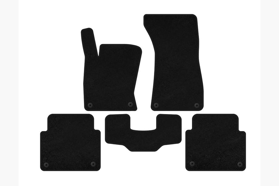 Audi A8 2002-2009 Tappetini tessili Deluxe (Short, Nero) Image