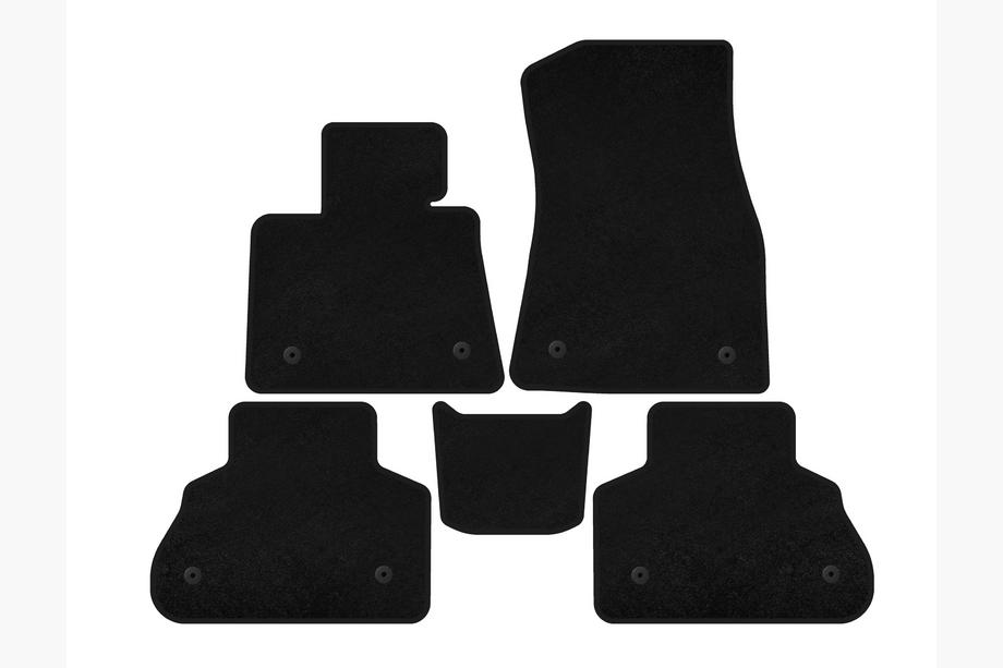 BMW X5 G05 2019–2026 Tappetini in tessuto Deluxe (Nero) Image