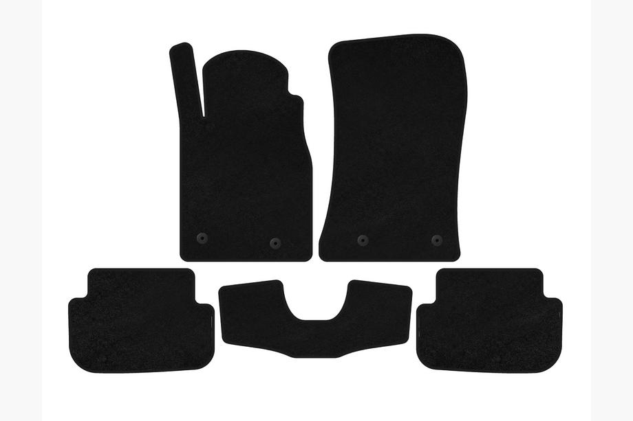 Chevrolet Camaro 2009-2015 Tappetini in tessuto Deluxe (Nero) Image