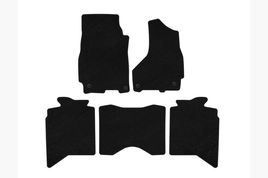 Dodge RAM (DS/DJ/D2) 2009–2024 Tappetini tessili Deluxe (2013+, 5 posti, nero) Image
