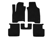 Fiat Panda 2011-2023 Tappetini in tessuto Deluxe (Nero) foto 1
