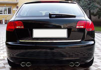 Audi A3 2012-2020 Modanatura bagagliaio acciaio inox foto 4