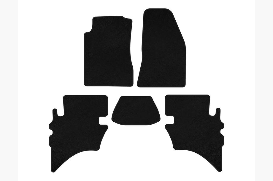Ford Ranger 2002-2006 Tappetini in tessuto Deluxe (Nero) Image