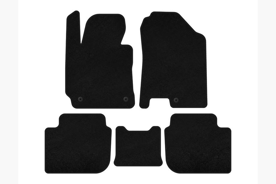 Kia Cerato 3 2013-2018 Tappetini in tessuto Deluxe (SD, Nero) Image