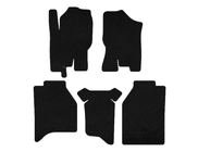 Nissan Navara 2006-2015 Tappetini in tessuto Deluxe (senza vani, nero) foto 1