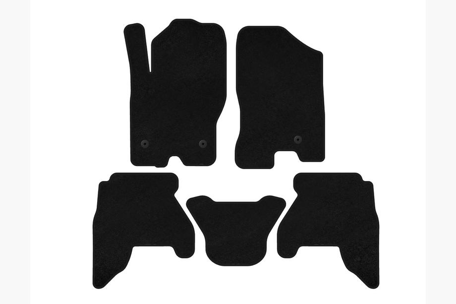 Nissan Pathfinder R51 2005-2014 Tappetini in tessuto Deluxe V1 (2 file, Nero, 2010-2014) Foto 1
