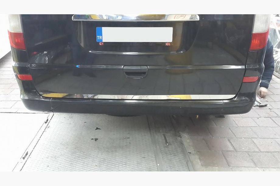 Mercedes Vito W639 2004-2014 Modanatura Cofano Bagagliaio Acciaio Inox Foto 4