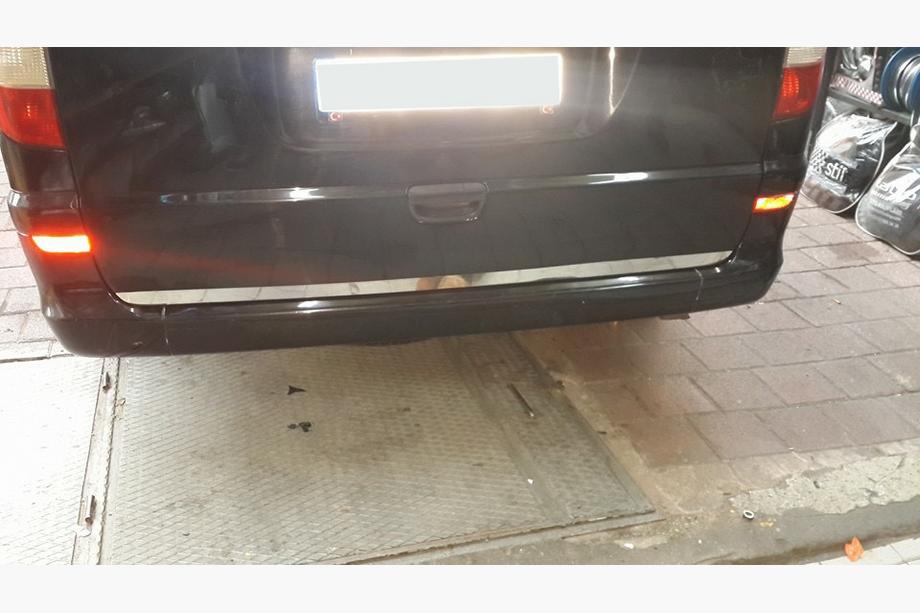 Mercedes Vito W639 2004-2014 Modanatura Cofano Bagagliaio Acciaio Inox Foto 5