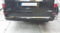 Mercedes Viano 2004-2014 Modanatura Cofano Bagagliaio Acciaio Inox foto 4