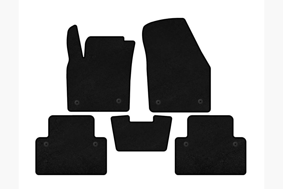 Volvo C30 2006-2012 Tappetini tessili Deluxe (HB, 3 porte, nero) Foto 1