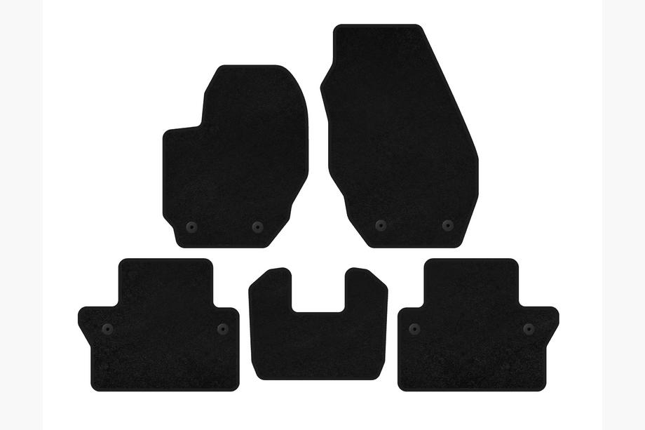 Volvo V70 2007-2013 Tappetini in tessuto Deluxe (Nero) Image