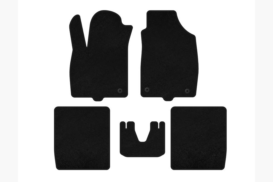 Fiat Panda 2003-2011 Tappetini in tessuto Deluxe (Nero) Image