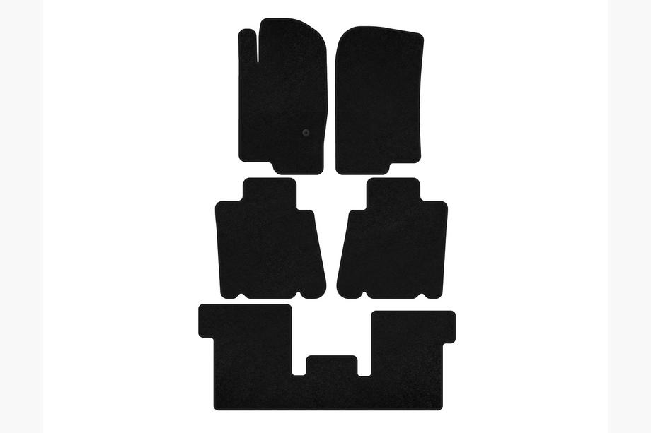 Ford Explorer 2001-2005 Tappetini tessili Deluxe (3 file, Nero) Image