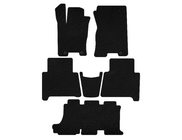 Kia Mohave 2008-2016 Tappetini tessili Classic (3 file, Nero) foto 1
