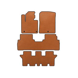 Tappetini EVA (3 File, 7 Posti, Arancione) Kia Sorento III UM 2014-2020