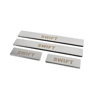 Coprisoglia porte (4 pz, acciaio inox) Suzuki Swift 2010-2017 foto 1