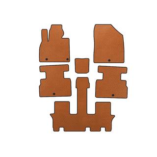 Tappetini EVA (3 File, 7 Posti, Arancione)
