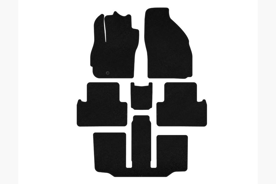 Mazda 5 2005-2009 Tappetini tessili Classic (3 file, 7 posti, Nero) Foto 1