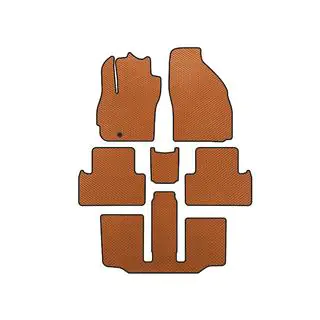 Tappetini EVA (3 File, 7 Posti, Arancione)