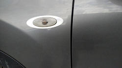 Nissan Qashqai 2010-2014 Cornice freccia (2 pz, acciaio inox) foto 1
