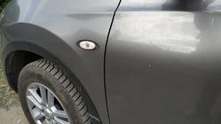 Nissan Qashqai 2010-2014 Cornice freccia (2 pz, acciaio inox) foto 2