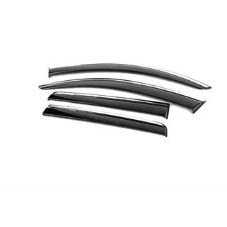 Deflettori Finestrini con Modanatura Cromata Niken Luxury (4 pz) foto 2