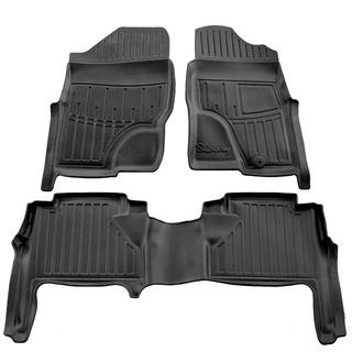 Tappetini in gomma Stingray 3D Guida a destra (Set 3 pezzi) Nissan Navara 2006-2015