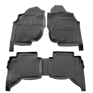Tappetini in Gomma Stingray 3D (Guida a Destra, Crew Cab, 5 pezzi) Toyota Hilux 2006-2015