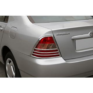 Coperture Cromate Fanali Posteriori (2002-2004, 2 pz, plastica) Toyota Corolla 2002-2007 foto 1