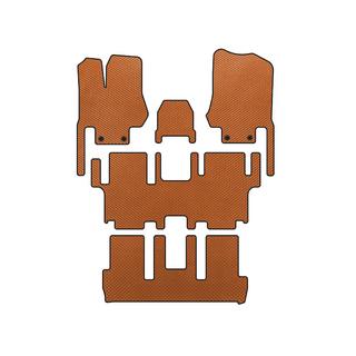 Tappetini EVA (3 File, 7 Posti, Arancione)