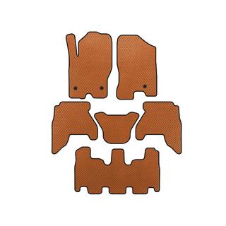 Tappetini EVA (3 File, Arancione) Nissan Pathfinder R51 2005-2014