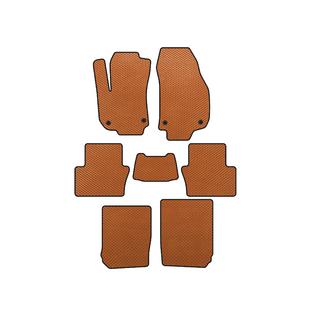 Tappetini EVA (3 File, Arancione) Opel Zafira B 2005–2011