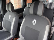 Renault Lodgy 2013-2022 Coprisedi Auto (Similpelle↗Tessuto, Premium) foto 5