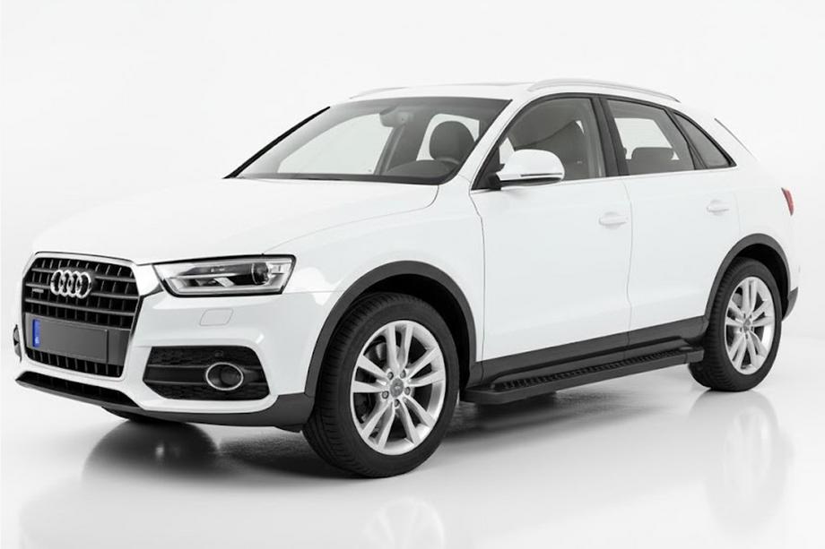Audi Q3 2011-2019 Pedane Laterali Allmond Black (2 pz, Alluminio) Image