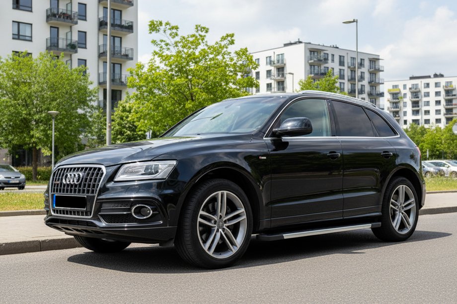 Audi Q5 2008-2017 Pedane Laterali RedLine V1 (2 pz, Alluminio) Image
