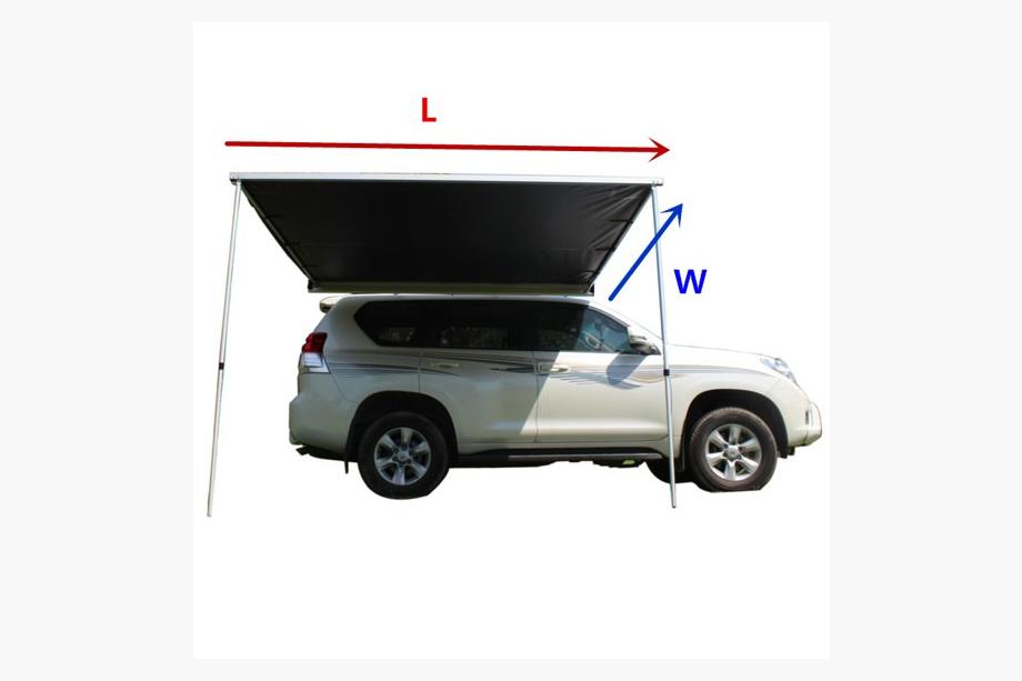 Tendalino auto con custodia in alluminio (Niken) 2 x 2,5 m Foto 5