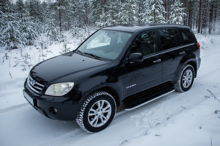 Chery Tiggo 1 2005-2016 Pedane Laterali Tayga (2 pz, Alluminio) Image