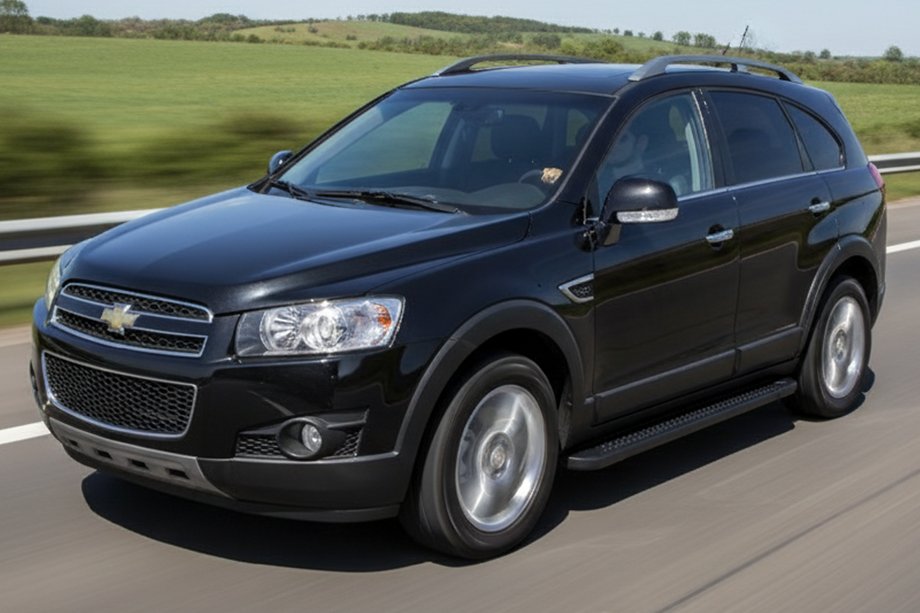 Chevrolet Captiva 2006-2019 Pedane Laterali Allmond Black (2 pz, Alluminio) Image