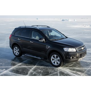 Pedane Laterali Sunrise (2 pz, Alluminio) Chevrolet Captiva 2006-2019 foto 1