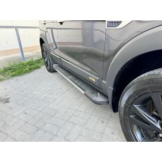 Pedane Laterali RedLine V1 (2 pz, Alluminio) Chevrolet Captiva 2006-2019 foto 2