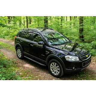 Pedane Laterali Bosphorus Black (2 pz, Alluminio) Chevrolet Captiva 2006-2019 foto 1