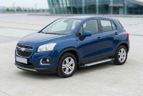 Chevrolet Trax 2012-2023 Pedane laterali Allmond Grey (2 pz, alluminio) foto 2