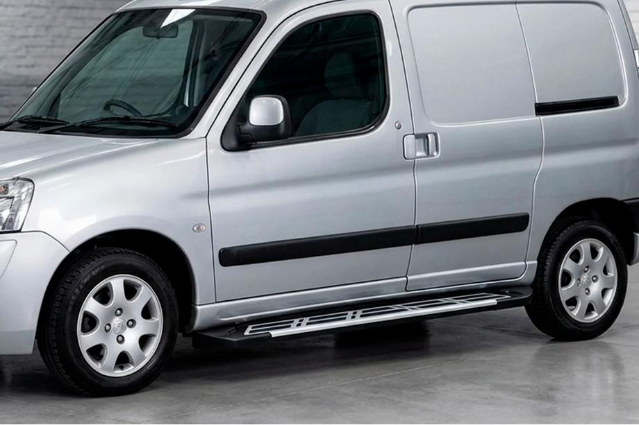 Peugeot Partner 1996-2008 Pedane Laterali Sunrise (2 pz, Alluminio) Image